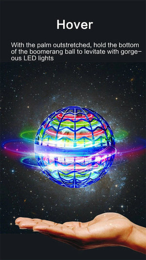 Planet Gates Original Product Fly Ball Hover Ball LED Light Rotating Fly Ball Toy Flying Drone Ball 2023 Indoor and Outdoor Children's Gift