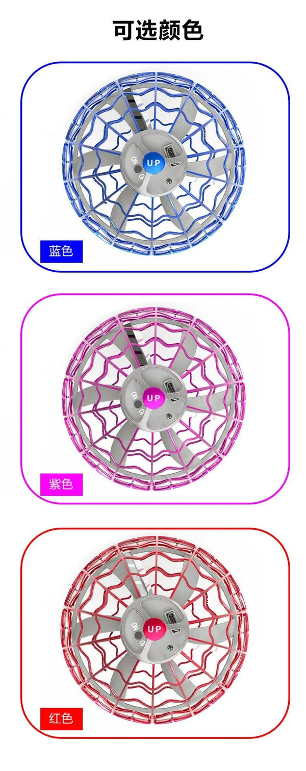 Planet Gates Original Product Fly Ball Hover Ball LED Light Rotating Fly Ball Toy Flying Drone Ball 2023 Indoor and Outdoor Children's Gift