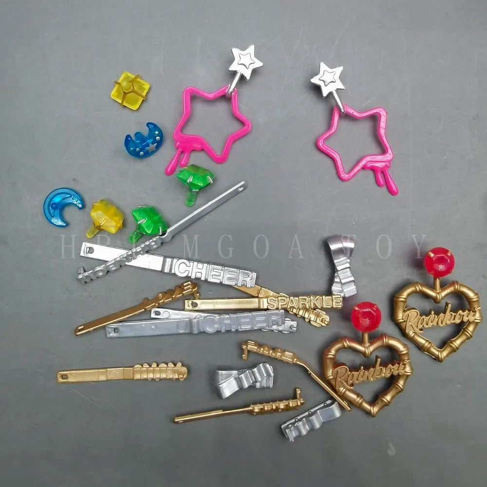 Planet Gates Original Rainbow Middle School Fashion big Sister Doll Stand Hanger Earrings Stud Earrings DIY Accessories Girls Toys