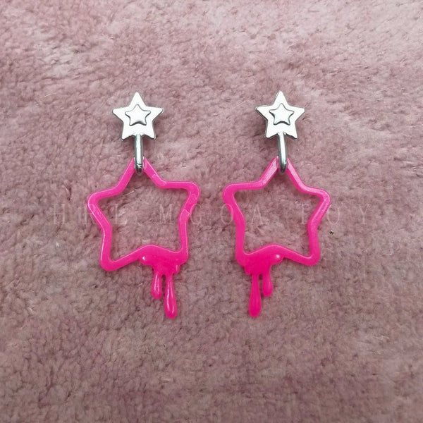 Planet Gates Original Rainbow Middle School Fashion big Sister Doll Stand Hanger Earrings Stud Earrings DIY Accessories Girls Toys