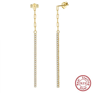 Planet Gates ORSA JEWELS 14K Gold Plated Paperclip Chains Tennis Bracelet For Women 925 Sterling Silver Handmade Bracelets Jewelry SB141