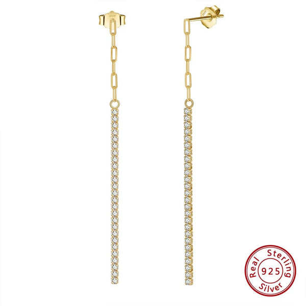 Planet Gates ORSA JEWELS 14K Gold Plated Paperclip Chains Tennis Bracelet For Women 925 Sterling Silver Handmade Bracelets Jewelry SB141