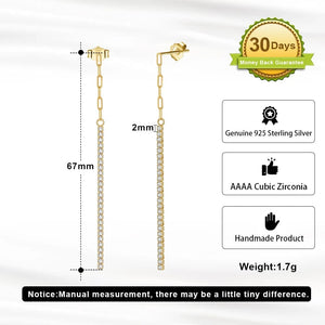 Planet Gates ORSA JEWELS 14K Gold Plated Paperclip Chains Tennis Bracelet For Women 925 Sterling Silver Handmade Bracelets Jewelry SB141