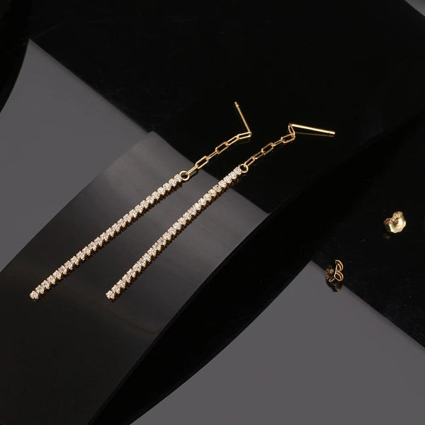 Planet Gates ORSA JEWELS 14K Gold Plated Paperclip Chains Tennis Bracelet For Women 925 Sterling Silver Handmade Bracelets Jewelry SB141