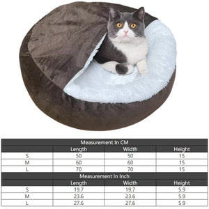 Planet Gates Orthopedic Dog Bed With Hooded Blanket Winter Warm Waterproof Dirt Resistant Cat Puppy House Cuddler Machine Washable