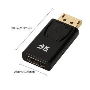 Planet Gates Other DP To HDTV 4K Connector DisplayPort DP Male to HDMI Female Adapter Converter Video Audio Plug Switch For Computer TV Laptop