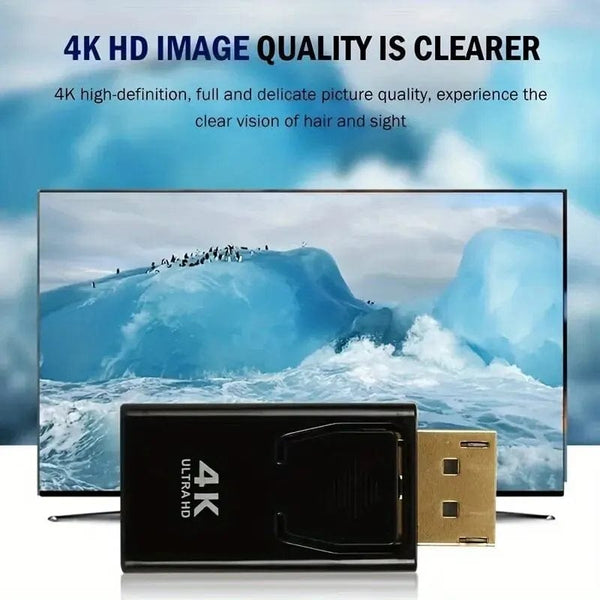 Planet Gates Other DP To HDTV 4K Connector DisplayPort DP Male to HDMI Female Adapter Converter Video Audio Plug Switch For Computer TV Laptop
