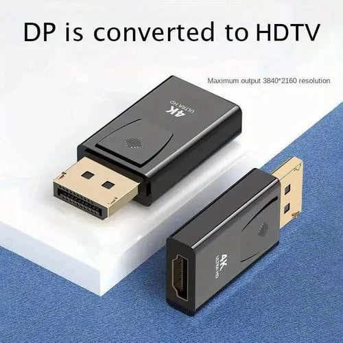 Planet Gates Other DP To HDTV 4K Connector DisplayPort DP Male to HDMI Female Adapter Converter Video Audio Plug Switch For Computer TV Laptop