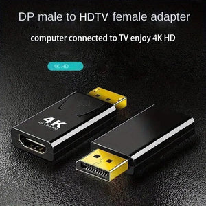 Planet Gates Other DP To HDTV 4K Connector DisplayPort DP Male to HDMI Female Adapter Converter Video Audio Plug Switch For Computer TV Laptop