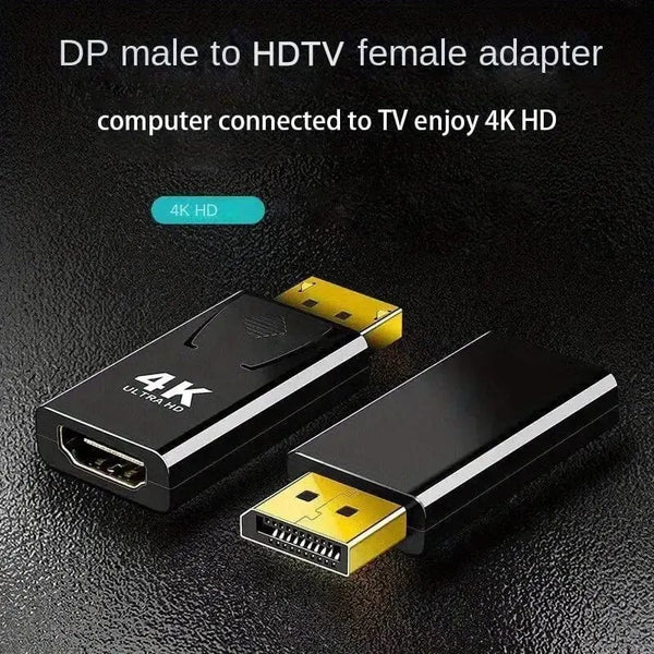 Planet Gates Other DP To HDTV 4K Connector DisplayPort DP Male to HDMI Female Adapter Converter Video Audio Plug Switch For Computer TV Laptop