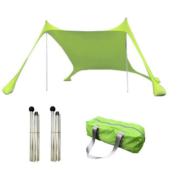 Planet Gates Outdoor Beach Tent Sun Shelter Camping Shades Tents Windproof One-piece Beach Canopy Tents UPF50+ Portable Family Tent For Bea