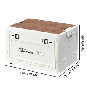 Planet Gates Outdoor Camping Folding Storage Box 30L Large Capacity Car Storage Food Box Outdoor Travel Picnic Storage Bin Camping Equipment