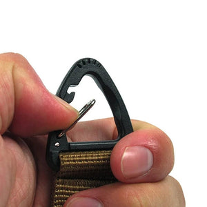 Planet Gates Outdoor Camping Hiking Nylon Ribbon Keychain Molle Tactical Knapsack Triangle Backpack Waist Bag Fastener Hook Buckle Climb Tool