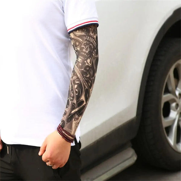 Planet Gates Outdoor Cooling Sleeves Sunscreen Uv Protective Breathable Tattoo Arm Sleeves For Fishing Running Cycling