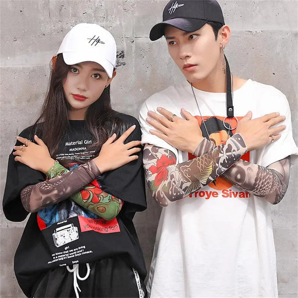 Planet Gates Outdoor Cooling Sleeves Sunscreen Uv Protective Breathable Tattoo Arm Sleeves For Fishing Running Cycling