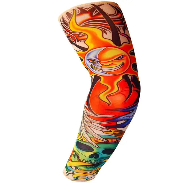 Planet Gates Outdoor Cooling Sleeves Sunscreen Uv Protective Breathable Tattoo Arm Sleeves For Fishing Running Cycling