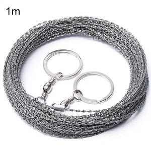 Planet Gates Outdoor Manual Hand Steel Wire Saw 1/2M Hand Chain Saw Cutter Portable Travel Camping Emergency Gear Survival Tools