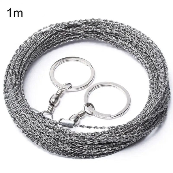 Planet Gates Outdoor Manual Hand Steel Wire Saw 1/2M Hand Chain Saw Cutter Portable Travel Camping Emergency Gear Survival Tools