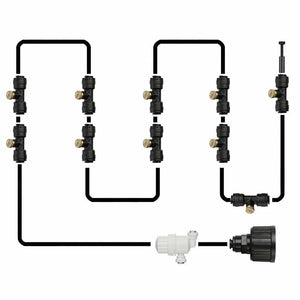 Planet Gates Outdoor Misting Cooling System Mist Sprinkler Nozzle Plant Water Mister Nozzles Set Garden Lawn Accessories Irrigation Tools
