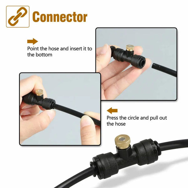 Planet Gates Outdoor Misting Cooling System Mist Sprinkler Nozzle Plant Water Mister Nozzles Set Garden Lawn Accessories Irrigation Tools