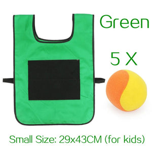 Planet Gates Outdoor Sport Game Props Vest Sticky Jersey Vest Game Vest Waistcoat With Sticky Ball Throwing Toys For Children Kids Sports Toy