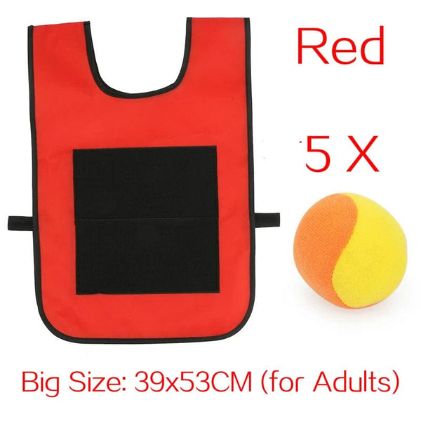 Planet Gates Outdoor Sport Game Props Vest Sticky Jersey Vest Game Vest Waistcoat With Sticky Ball Throwing Toys For Children Kids Sports Toy