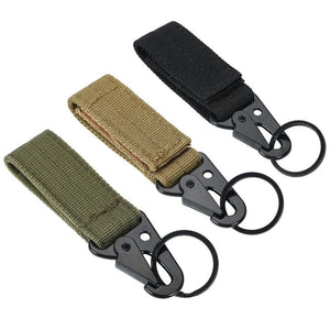 Planet Gates Outdoor Tactical Carabiner Key Bag Accessories Multifunctional Belt Buckle Nylon Webbing