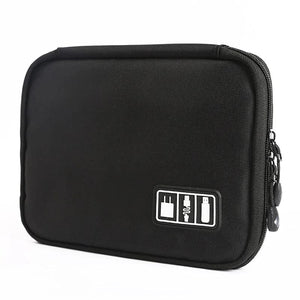 Planet Gates Outdoor Travel Kit Waterproof Nylon Cable Holder Bag Electronic Accessories USB Drive Storage Case Camping Hiking Organizer Bag