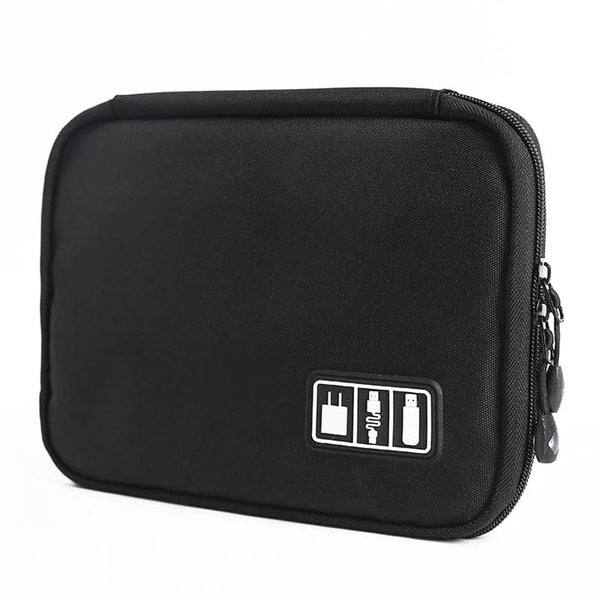 Planet Gates Outdoor Travel Kit Waterproof Nylon Cable Holder Bag Electronic Accessories USB Drive Storage Case Camping Hiking Organizer Bag