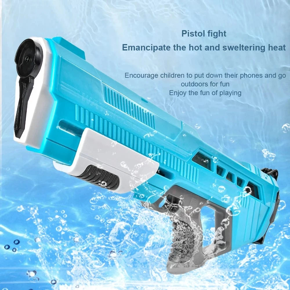 Planet Gates Outdoor Water Gun Toys Electric High Pressure Large Capacity Water Gun Summer Beach Swimming Pool Game Interactive Kids Toys