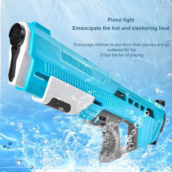 Planet Gates Outdoor Water Gun Toys Electric High Pressure Large Capacity Water Gun Summer Beach Swimming Pool Game Interactive Kids Toys