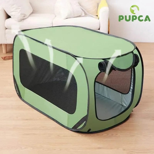 Planet Gates Outdoors Dog Cage Portable Folding Pet Car Trunk Carrier Breathable Transportar Cat Tent for Puppy Travel Camping Dog Bed House