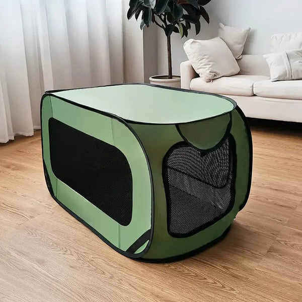 Planet Gates Outdoors Dog Cage Portable Folding Pet Car Trunk Carrier Breathable Transportar Cat Tent for Puppy Travel Camping Dog Bed House