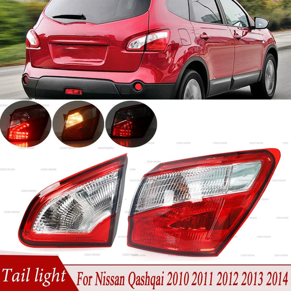 Planet Gates Outside-Left / CN For Nissan Qashqai 2010 2011 2012 2013 2014 EU Version Tail Light Rear Brake Light Turn Signal Light Fog Lamp Tail lamp Assembly