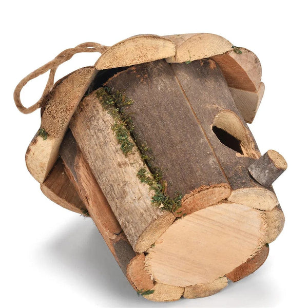 Planet Gates Outside Wooden Bird Nest Natural Decor Bird Hut Hummingbird House for Home Craft Wild Bird Nest Clearance Garden Birdhouse Decor