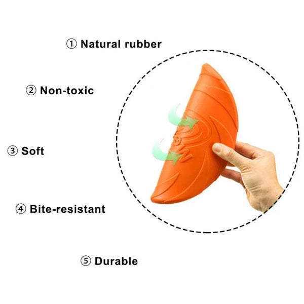 Planet Gates OUZEY Bite Resistant Flying Disc Toys For Dog Multifunction Pet Puppy Training Toys Outdoor Interactive Game Pet Dogs Products