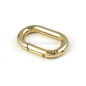 Planet Gates Oval Spring O Ring Openable Trigger Clasps Clip Leather Craft Bag Connect Buckle Keyring Pendant Keychain Snap Hook Carabiner