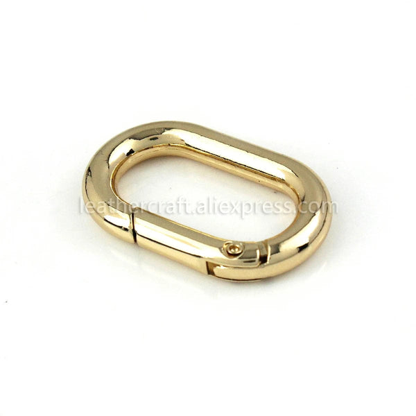 Planet Gates Oval Spring O Ring Openable Trigger Clasps Clip Leather Craft Bag Connect Buckle Keyring Pendant Keychain Snap Hook Carabiner
