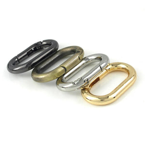 Planet Gates Oval Spring O Ring Openable Trigger Clasps Clip Leather Craft Bag Connect Buckle Keyring Pendant Keychain Snap Hook Carabiner
