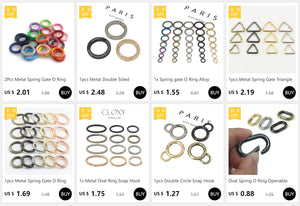 Planet Gates Oval Spring O Ring Openable Trigger Clasps Clip Leather Craft Bag Connect Buckle Keyring Pendant Keychain Snap Hook Carabiner