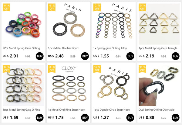 Planet Gates Oval Spring O Ring Openable Trigger Clasps Clip Leather Craft Bag Connect Buckle Keyring Pendant Keychain Snap Hook Carabiner