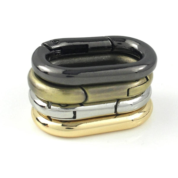 Planet Gates Oval Spring O Ring Openable Trigger Clasps Clip Leather Craft Bag Connect Buckle Keyring Pendant Keychain Snap Hook Carabiner