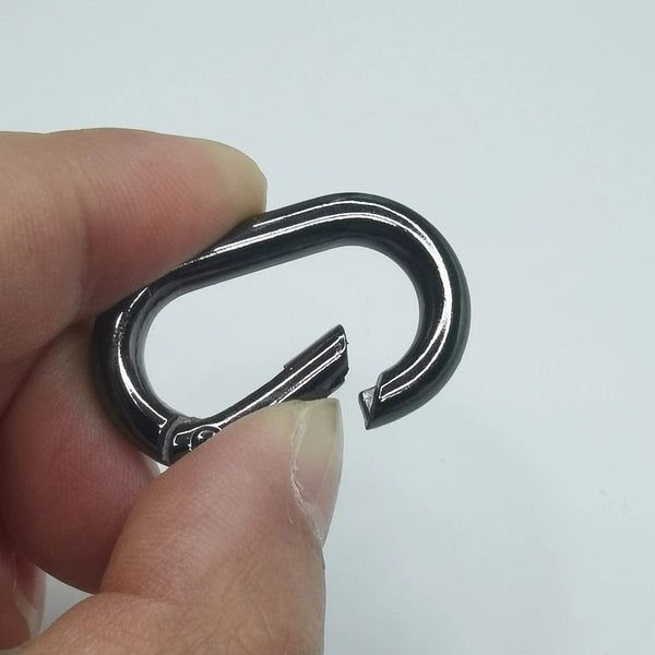Planet Gates Oval Spring O Ring Openable Trigger Clasps Clip Leather Craft Bag Connect Buckle Keyring Pendant Keychain Snap Hook Carabiner