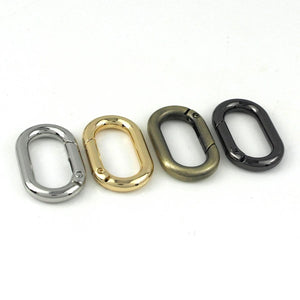 Planet Gates Oval Spring O Ring Openable Trigger Clasps Clip Leather Craft Bag Connect Buckle Keyring Pendant Keychain Snap Hook Carabiner