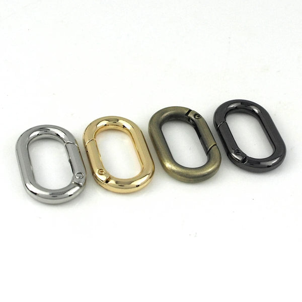 Planet Gates Oval Spring O Ring Openable Trigger Clasps Clip Leather Craft Bag Connect Buckle Keyring Pendant Keychain Snap Hook Carabiner
