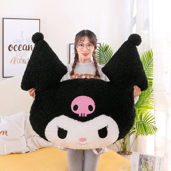 Planet Gates Oversized Kuromi Melody Sanrio Plush Toys Super Soft Plush Pillow Cushion Kwaii Plush Toys Children's Birthday Gifts