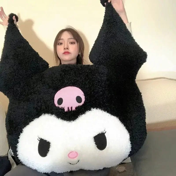 Planet Gates Oversized Kuromi Melody Sanrio Plush Toys Super Soft Plush Pillow Cushion Kwaii Plush Toys Children's Birthday Gifts