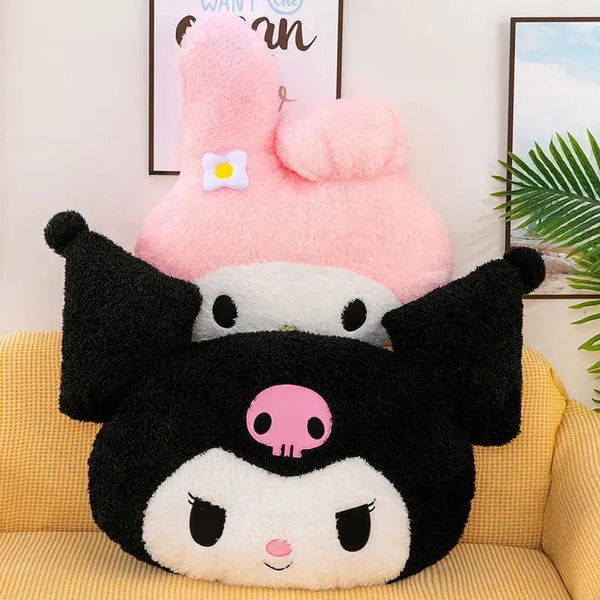 Planet Gates Oversized Kuromi Melody Sanrio Plush Toys Super Soft Plush Pillow Cushion Kwaii Plush Toys Children's Birthday Gifts