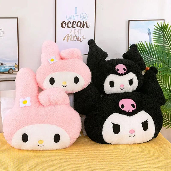 Planet Gates Oversized Kuromi Melody Sanrio Plush Toys Super Soft Plush Pillow Cushion Kwaii Plush Toys Children's Birthday Gifts