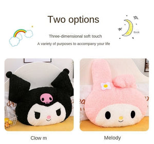 Planet Gates Oversized Kuromi Melody Sanrio Plush Toys Super Soft Plush Pillow Cushion Kwaii Plush Toys Children's Birthday Gifts